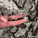 Tahari snakeskin high neck/mock neck long sleeve blouse Photo 6