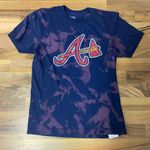 Atlanta Braves Bleached Tee Blue Photo 0