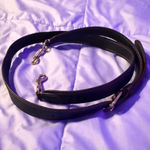 Montana Silversmiths Silver Creek Leather Belt Triple Heart Buckle Sz 28 Black Photo 2