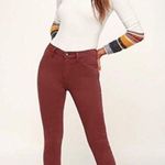 Free People NWT Long and Lean Jegging High Rise Wine Photo 0