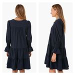 Pomander Place Tuckernuck Navy Blue Tiered Mini Kenzo Dress Sz.XS Photo 4