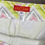 Krazy Larry Women's Pull On Ankle Cotton Spandex Multicolor Pants‎ Size 12 Green Photo 1