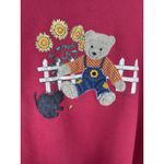 Vintage Bear Gopher Sunflower Farm Sweatshirt Adult Unisex 2X USA Red Photo 1