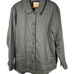 JACHS Girlfriend NEW YORK Quilted Denim Jacket Blue Size‎ XL Snap Front Casual Photo 0