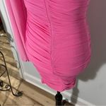 Hello Molly Party It Up Pink Bodycon One Shoulder Dress Photo 4