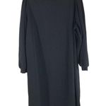 City Chic  Womens Shift Dress V Neck Puff Long Sleeve Black L/20 Photo 1