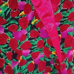 Victoria's Secret  S Red Pink Tulip Satin Robe Photo 3