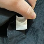 Garnet Hill  Black Metallic A Line Mini Skirt Womens 8 Dark Academia Crepe Fall Photo 6