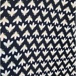 Loft Ann Taylor L Flowy Floral Back Sweater 3/4 Sleeve Rib Knit Mixed Media Photo 6