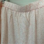Abound  Skirt Elastic Waist Light Pink White Dot Print Casual Neutral Mini Photo 1