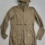 Mountain Hardwear Women’s XS Rain Jacket Hooded Olive Green Vented Parka Photo 0