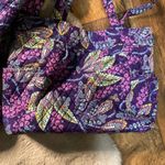 Vera Bradley  Traveler Carry On Overnight Set Purple Print 3 Piece Floral Escape Photo 2
