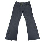 Oakley Y2K Gretchen Bleiler Ski Pants Low Rise Belted Black Snowboarding X-Small Photo 0