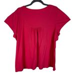 Cacique Sleepwear Lane Bryant Pink V-Neck Cap Sleeve Pajama Shirt Size 22/24 Photo 1