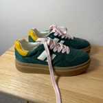 Steve Madden NWOT Madden Girl Women’s Goalie Lace Up Platform Sneaker Green Multi Size 7.5 Photo 4