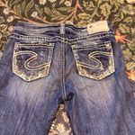 Silver Jeans  Womens 27x33 Blue Aiko Bootcut Low Rise Ripped Stretch Denim Photo 6