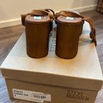 Steve Madden Rydley Cognac Suede Lace-Up Platform High Heel Sandals Photo 8