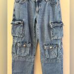Garage Women's Blue Cargo Jeans Photo 1