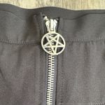 KILLSTAR  Black Skater Skirt with Zipper and Straps Photo 2