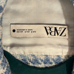 ZARA ‎ Blue and White Tweed Vest small Photo 3