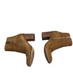 Saint Laurent  Tan Light Brown Suede Ankle Bootie Heel Shoes 39 Photo 3