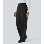 Halara NWT High Waisted Pockets Straight Leg Fleece Casual Pants - Size XS Photo 2