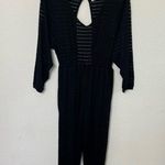 Free People Beach Black Crochet Cover Up Jumpsuit Womens Size S Photo 0