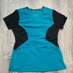Careisma Teal & Black Nursing Scrub Small Top Brown Photo 0