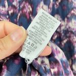 Lucky Brand Navy Blue & Pink Floral Boho Long Sleeve Blouse Womens L Casual Photo 6