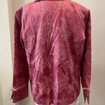 Susan Graver Womens Silk Brocade Pink Blazer Jacket Size Large Photo 10