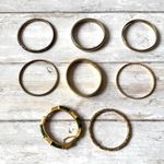 Park Lane Gold and Green Bangle Bracelet Set Womens Jewelry Bundle Lot Set of 8 Various Photo 1