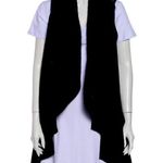 Alice + Olivia  Black Open Sweater Vest XS Photo 0
