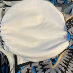 1 piece blue design swimsuit with connected swim shorts Yellow Size M Photo 1