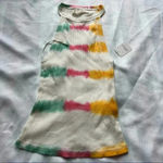 Free People ‎ Women's Sleeveless Easy Breezy Funky Stripe Tank Top White S Photo 5