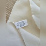 Tessilnovita Italian Cream White Sheer Wide Neck Scarf Wrap Made In Italy Photo 2