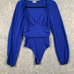 Free People Womens Sz S Intimately In Your Arms Bodysuit Electric Indigo Blue Photo 0