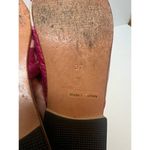 Artemis Pink White Silk Mule Slides Sz. 37 (US 6.5) Photo 4