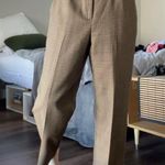 Requirements Vintage petite brown plaid cropped trousers Photo 2