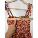 For Love & Lemons Felicia Babydoll Mini Dress Pink Floral S Fairy Y2K Cottage Photo 8