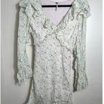 Free People SWEETEST THING DITSY RUFFLE DRESS IVORY SIZE 2 Photo 3