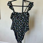 Victoria's Secret Victoria Secret‎ swim one piece ruffle lemon bathing suit black NWOT size M Photo 2