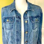 Merona Button Down Denim Jacket Blue Size Small Photo 1