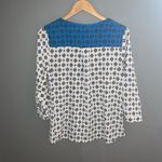 Market & Spruce diamond print keyhole top Photo 7
