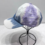 Adidas Tie Dye Ball Cap Blue Purple White Adjustable Baseball Trucker Watercolor Photo 1