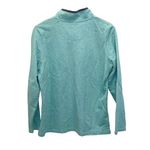 L.L. Bean Womens 1/4 Button Pullover Rugby Sweatshirt Mint Green Medium Photo 3