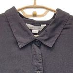Old Navy The Boyfriend Linen Shirt Black XXL Photo 2