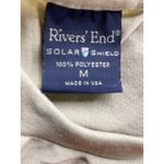 Brand New Rivers' End Women Medium Solar Shield Crew Neck Short Sleeve Top Shirt Tan Photo 2