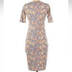 LuLaRoe Julia Fitted Midi Dress Purple Roses Floral Bodycon Size XS Photo 1