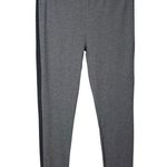 The White Company Lounge Leggings Medium Charcoal Black Side Stripe NWT Gray Photo 0