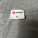 Wiholl NWOT Woman’s Long Sleeve Casual Half Zip Lapel Collared Sweater size XL Gray Photo 2